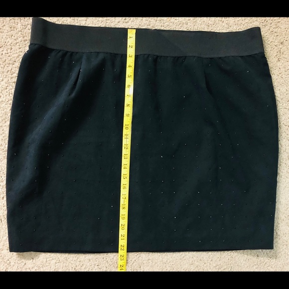 Lane Bryant Black Skirt Size Plus 26 Sequin embellished Decor - Picture 4 of 8